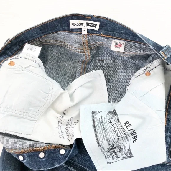 RE/DONE Levi’s Denim Mini Skirt, 26 - Picture 6 of 13